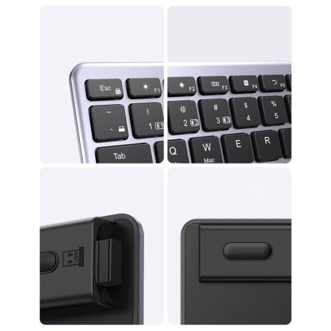 Bezprzewodowa klawiatura NumLock KU005 Bluetooth 2.4 GHz czarna Bezprzewodowa klawiatura NumLock KU005 Bluetooth 2.4 GHz czarna