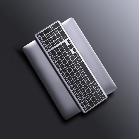 Bezprzewodowa klawiatura NumLock KU005 Bluetooth 2.4 GHz czarna Bezprzewodowa klawiatura NumLock KU005 Bluetooth 2.4 GHz czarna