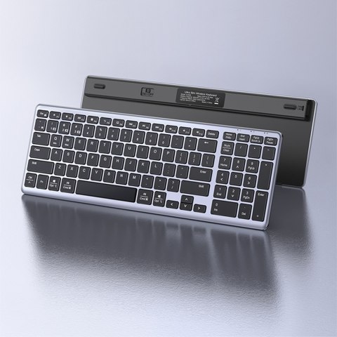 Bezprzewodowa klawiatura NumLock KU005 Bluetooth 2.4 GHz czarna Bezprzewodowa klawiatura NumLock KU005 Bluetooth 2.4 GHz czarna