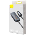 Ładowarka samochodowa Share Together 2x USB 2x USB-C 120W PPS QC PD szary