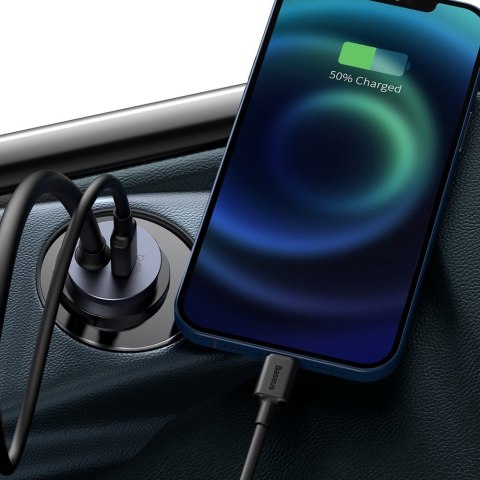 Ładowarka samochodowa Share Together 2x USB 2x USB-C 120W PPS QC PD szary Ładowarka samochodowa Share Together 2x USB 2x USB-C 120W PPS QC PD szary