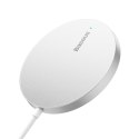 Mała ładowarka indukcyjna do telefonu MagSafe Simple Mini3 15W srebrny