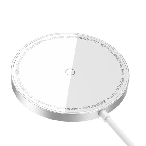 Mała ładowarka indukcyjna do telefonu MagSafe Simple Mini3 15W srebrny Mała ładowarka indukcyjna do telefonu MagSafe Simple Mini3 15W srebrny