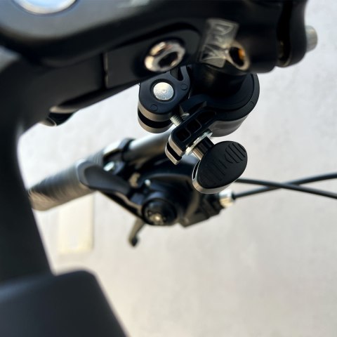 Mocny uchwyt na telefon na kierownicę roweru motocykla hulajnogi czarny Mocny uchwyt na telefon na kierownicę roweru motocykla hulajnogi czarny