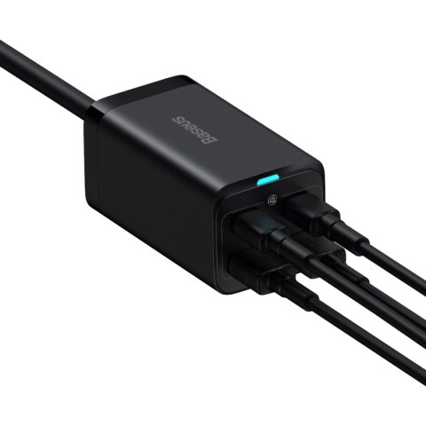 Szybka uniwersalna ładowarka sieciowa GaN 2x USB-C 2x USB 100W QC 4.0+ AFC czarny Szybka uniwersalna ładowarka sieciowa GaN 2x USB-C 2x USB 100W QC 4.0+ AFC czarny