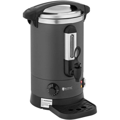 Warnik podgrzewacz do wody z podwójnymi ściankami i ociekaczem 6.1 L 1500 W szary Warnik podgrzewacz do wody z podwójnymi ściankami i ociekaczem 6.1 L 1500 W szary