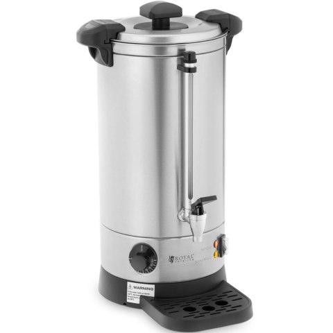 Warnik podgrzewacz do wody z podwójnymi ściankami i ociekaczem 9 L 1500 W srebrny Warnik podgrzewacz do wody z podwójnymi ściankami i ociekaczem 9 L 1500 W srebrny