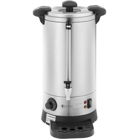 Warnik podgrzewacz do wody z podwójnymi ściankami i ociekaczem 9 L 1500 W srebrny Warnik podgrzewacz do wody z podwójnymi ściankami i ociekaczem 9 L 1500 W srebrny