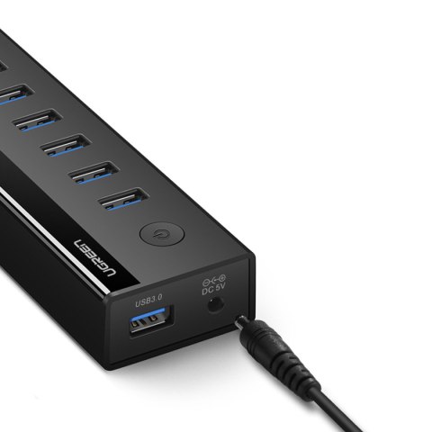 7w1 HUB rozdzielacz adapter USB-A do 7x USB-A 5Gb/s czarny 7w1 HUB rozdzielacz adapter USB-A do 7x USB-A 5Gb/s czarny