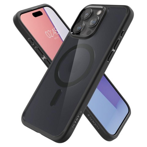 Etui Ultra Hybrid Mag z MagSafe na iPhone 15 Pro przezroczysto-czarne Etui Ultra Hybrid Mag z MagSafe na iPhone 15 Pro przezroczysto-czarne