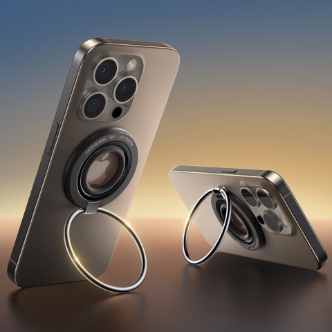 Magnetyczny uchwyt na telefon MagSafe ring na palec czarny Magnetyczny uchwyt na telefon MagSafe ring na palec czarny