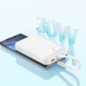 Mini Powerbank MagSafe 10000mAh 30W z kablem USB-C 0.3m biały