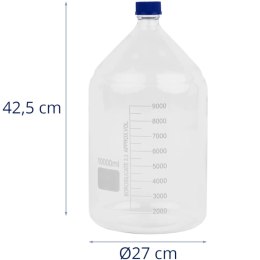 Butelka laboratoryjna ze szkła borokrzemowego 3.3 10 l