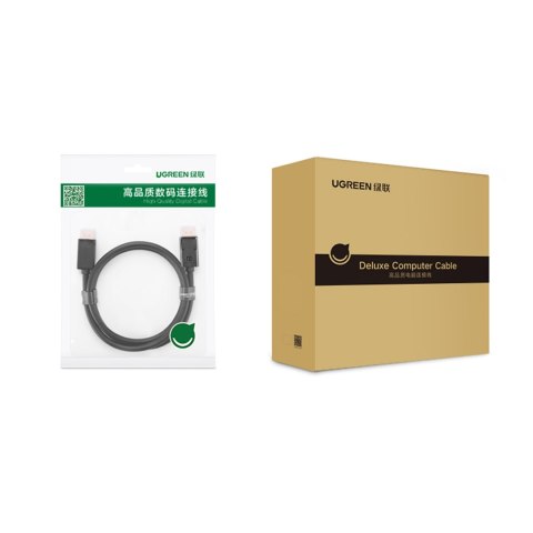 Kabel przewód DisplayPort 4K 30Hz 5m czarny Kabel przewód DisplayPort 4K 30Hz 5m czarny