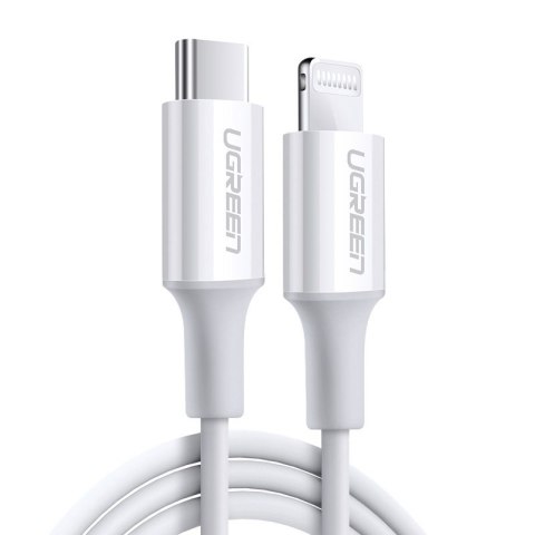 Kabel przewód do iPhone MFi USB-C - Lightning 20W 3A 1.5m biały Kabel przewód do iPhone MFi USB-C - Lightning 20W 3A 1.5m biały