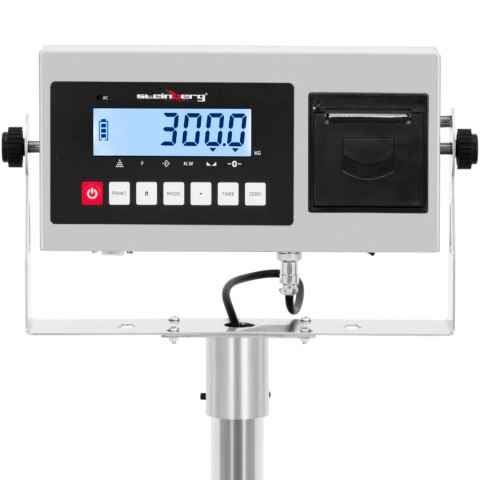 Waga platformowa z drukarką etykiet LCD 50 x 40 cm 300 kg / 10 g Waga platformowa z drukarką etykiet LCD 50 x 40 cm 300 kg / 10 g