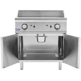 Grill gazowy podwójny gładki ryflowany z szafką wolnostojący 12 kW