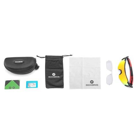 Okulary rowerowe z polaryzacją i filtrem UV 400 czerwone Okulary rowerowe z polaryzacją i filtrem UV 400 czerwone