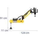 Ramię gwintujące gwintownica automatyczna M3-M16 0-312 obr./min 600 W