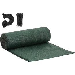 Siatka cieniująca maskująca do ogrodzenia HDPE 50 x 1.8 m 150 g/m2 - zestaw