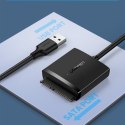 Kabel Adapter do dysku HDD i SSD SATA 2.5'' / 3.5'' USB 3.0 do 12TB - czarny