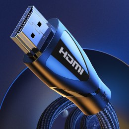 Kabel przewód elastyczny w oplocie HDMI 8K 60Hz 2m - czarny