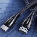 Kabel przewód elastyczny w oplocie HDMI 8K 60Hz 2m - czarny