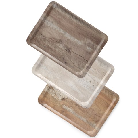 Taca tacka do serwowania z nadrukiem drewna dąb 240x350mm Hendi 508916 Taca tacka do serwowania z nadrukiem drewna dąb 240x350mm Hendi 508916