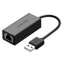 Zewnętrzna karta sieciowa LAN RJ45 - USB 2.0 100 Mbps - czarny