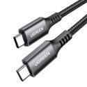 Kabel przewód USB-C 100W 5A PD 480Mbps 3m szary