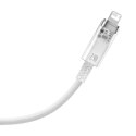 Kabel przewód w oplocie do iPhone Explorer Series USB - Lightning 2.4A 2m biały