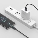 Kabel przewód z wyświetlaczem LED USB-C - USB-A 66W 1.2m czarny