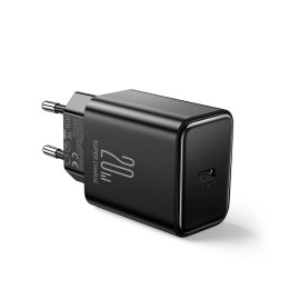 Ładowarka sieciowa USB-C 20W PD z kablem do iPhone Lightning czarna