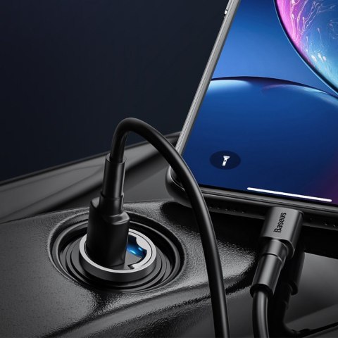 Mini ładowarka samochodowa inteligentna Tiny Star USB 30W Quick Charge szary Mini ładowarka samochodowa inteligentna Tiny Star USB 30W Quick Charge szary