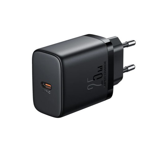 Szybka mała ładowarka sieciowa USB-C 25W czarna