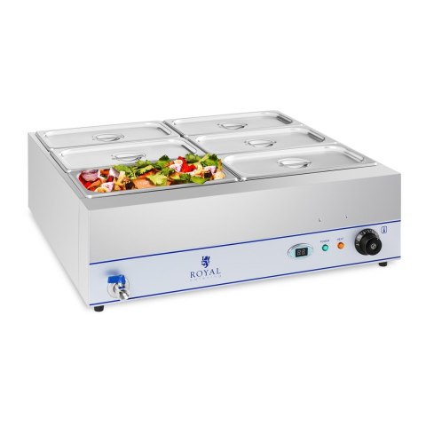 BEMAR PODGRZEWACZ WODNY Z KRANEM 6 X GN 1/3 2000W 230V ROYAL CATERING BEMAR PODGRZEWACZ WODNY Z KRANEM 6 X GN 1/3 2000W 230V ROYAL CATERING