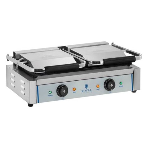 KONTAKT GRILL KONTAKTOWY DWUSTRONNY PODWÓJNY GŁADKI 3600W 230V ROYAL CATERING KONTAKT GRILL KONTAKTOWY DWUSTRONNY PODWÓJNY GŁADKI 3600W 230V ROYAL CATERING