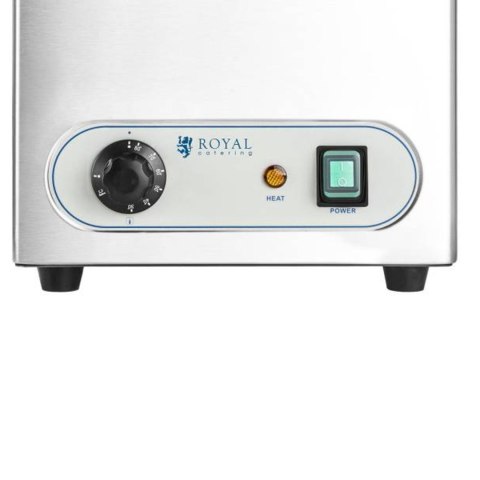 PODGRZEWACZ WODNY DO PARÓWEK KIEŁBASEK HOTDOG 10L 230V RCHW-1000 ROYAL CATERING PODGRZEWACZ WODNY DO PARÓWEK KIEŁBASEK HOTDOG 10L 230V RCHW-1000 ROYAL CATERING