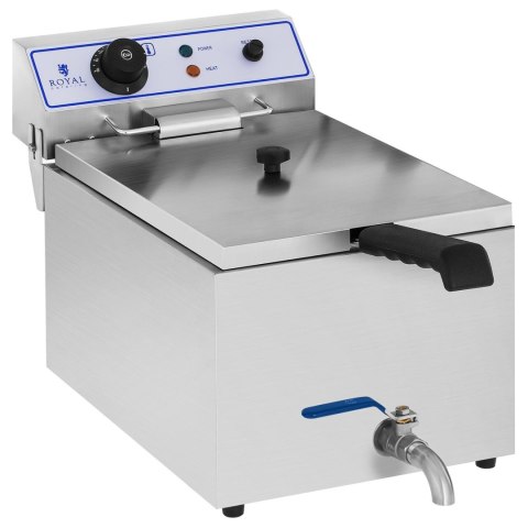 PROFESJONALNA FRYTOWNICA DO FRYTEK RYB Z KRANEM 3000W 17L ROYAL CATERING RCEF 15E PROFESJONALNA FRYTOWNICA DO FRYTEK RYB Z KRANEM 3000W 17L ROYAL CATERING RCEF 15E