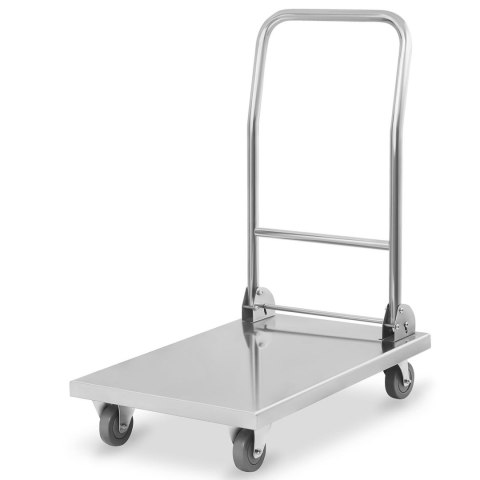 WÓZEK TRANSPORTOWY MAGAZYNOWY PLATFORMOWY ZE SKŁADANĄ RĄCZKĄ DO 400KG RCFT-1.1 WÓZEK TRANSPORTOWY MAGAZYNOWY PLATFORMOWY ZE SKŁADANĄ RĄCZKĄ DO 400KG RCFT-1.1