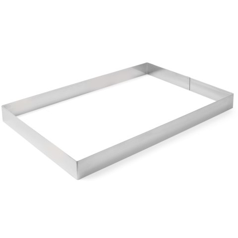 RANT PIEKARNICZY CUKIERNICZY PROSTOKĄTNY ZE STALI NIERDZEWNEJ 385X285X50MM HENDI 512418 RANT PIEKARNICZY CUKIERNICZY PROSTOKĄTNY ZE STALI NIERDZEWNEJ 385X285X50MM HENDI 512418