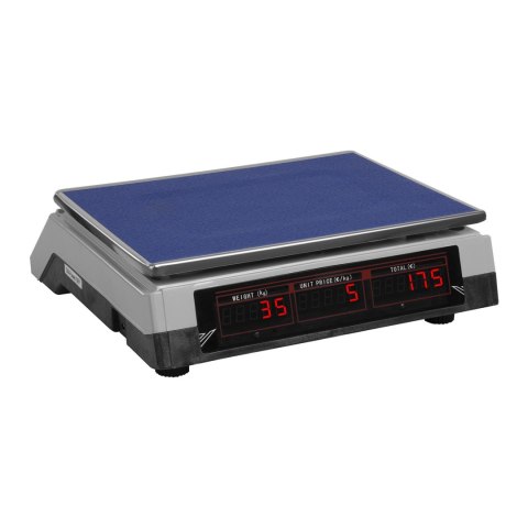 WAGA SKLEPOWA HANDLOWA CENOWA BIAŁA 30KG / 2G WAGA SKLEPOWA HANDLOWA CENOWA BIAŁA 30KG / 2G