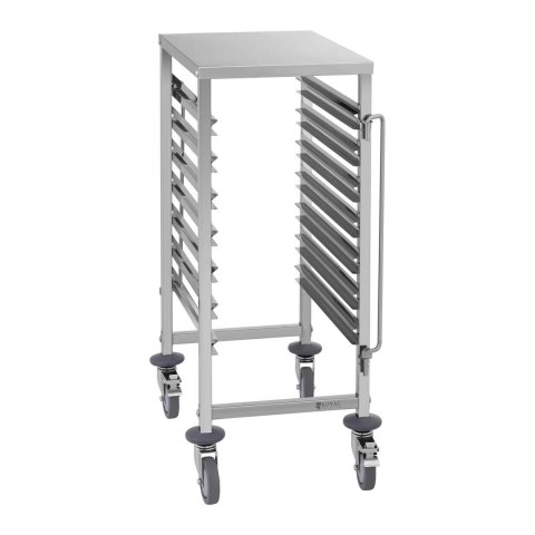 WÓZEK GASTRONOMICZNY TRANSPORTOWY DO POJEMNIKÓW 7X GN1/1 NOŚNOŚĆ DO 50KG WÓZEK GASTRONOMICZNY TRANSPORTOWY DO POJEMNIKÓW 7X GN1/1 NOŚNOŚĆ DO 50KG