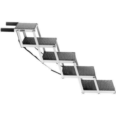 Schody dla psa do samochodu składane aluminiowe wys. 71 cm do 68 kg - 5 stopni Schody dla psa do samochodu składane aluminiowe wys. 71 cm do 68 kg - 5 stopni