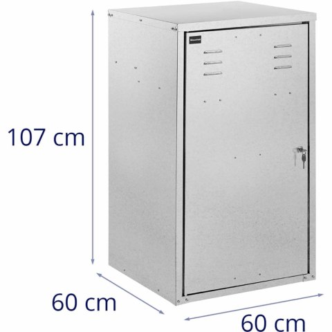 Szafka na siodło sprzęt jeździecki ze stali ocynkowanej 60 x 60 x 107 cm Szafka na siodło sprzęt jeździecki ze stali ocynkowanej 60 x 60 x 107 cm