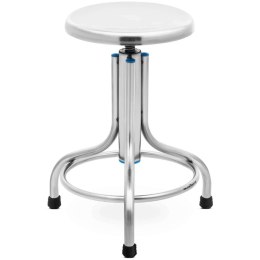 Taboret stołek laboratoryjny warsztatowy ze stali nierdzewnej 45-60 cm do 150 kg