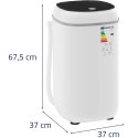 Mini pralka półautomatyczna z funkcja wirowania 4.5 kg 260 W