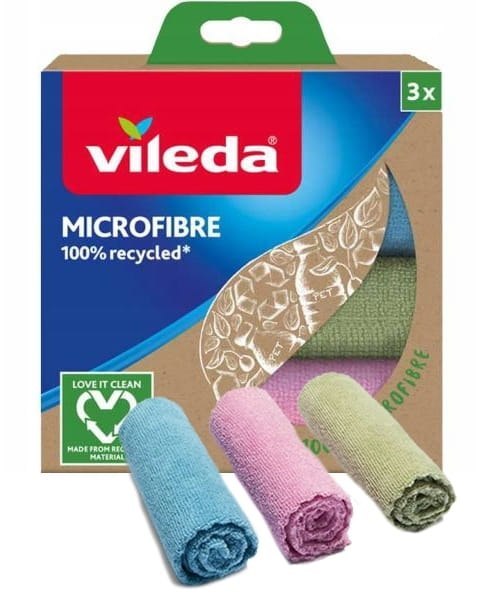 Ściereczka Vileda Mikrofibra 100% Recycled 3 szt. Ściereczka Vileda Mikrofibra 100% Recycled 3 szt.