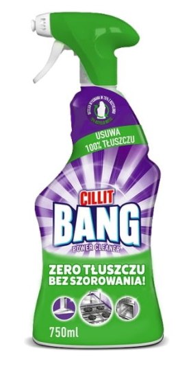 CILLIT BANG Power Cleaner Tłuszcz i Smugi 750ml Spray