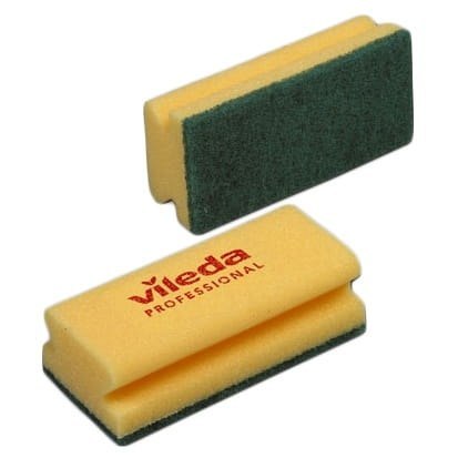Gąbka do szorowania z zielonym padem 7x15cm - 1 szt. Gąbka do szorowania z zielonym padem 7x15cm - 1 szt.